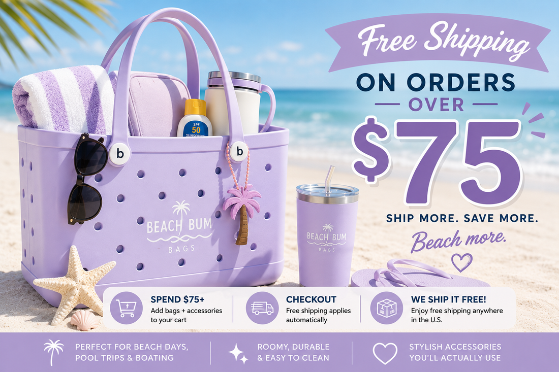 Free Shipping on Beach Bags Over $75 | Beach Bum Bags