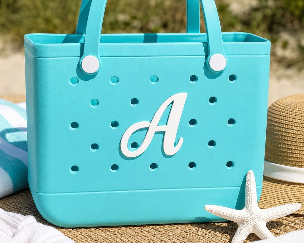 Personalized Letter Bag Charms | A–Z Alphabet Beach Bag Accessories