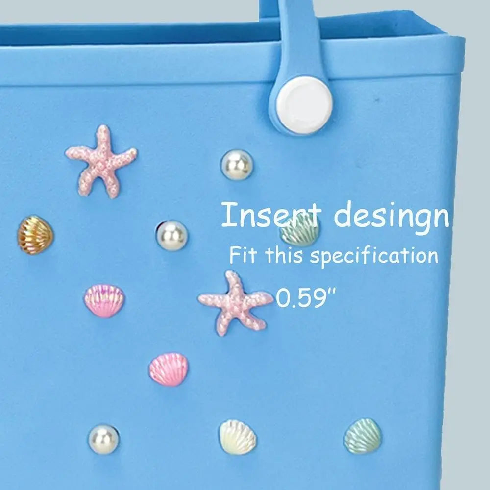 Coastal Pearl & Seashell Bag Charms | Starfish Beach Accessories