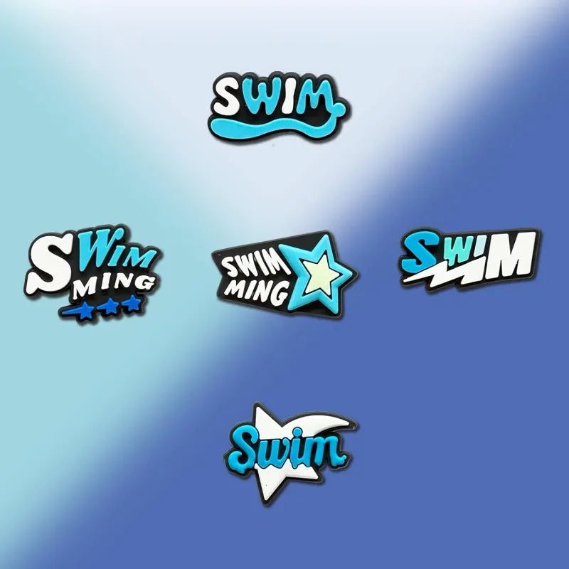 Swim Team Bag Charms | 29-Piece Swimming Charm Set