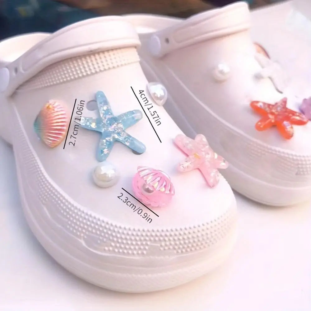 Coastal Pearl & Seashell Bag Charms | Starfish Beach Accessories