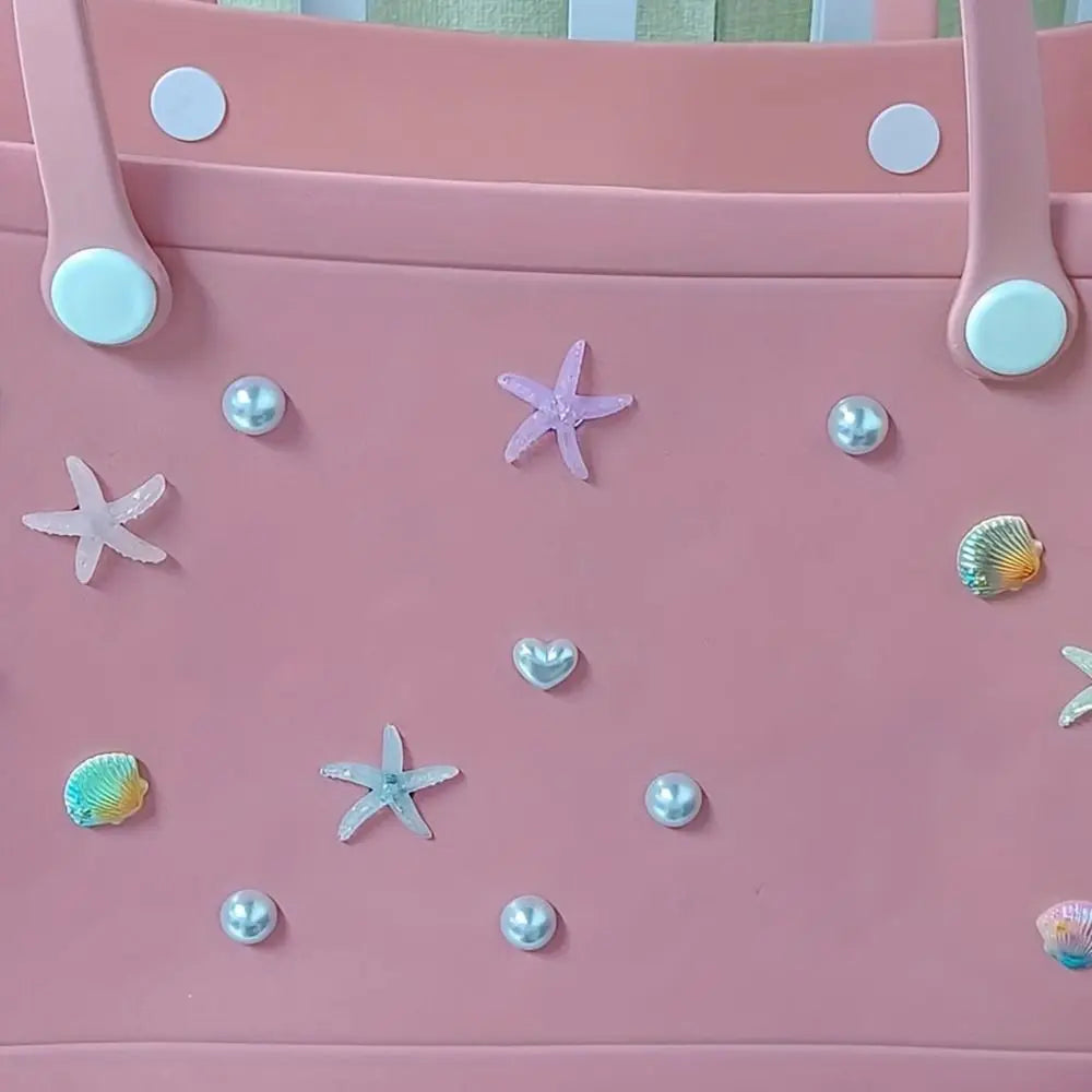 Coastal Pearl & Seashell Bag Charms | Starfish Beach Accessories