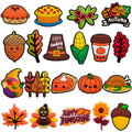 20-Piece Thanksgiving Bag / Clog Shoe Charms – Fall Shoe Accessories, Turkey & Autumn Charms, Thanksgiving Gifts, Clog Charms