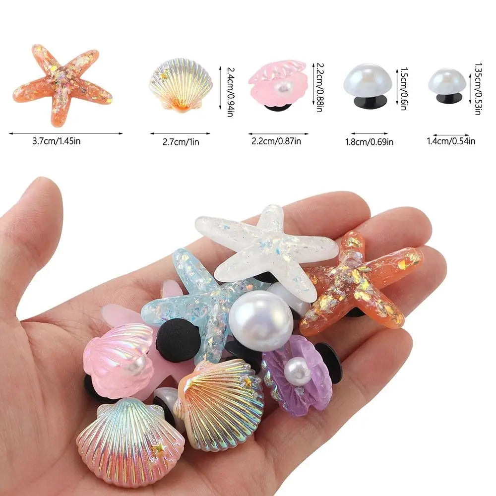 Coastal Pearl & Seashell Bag Charms | Starfish Beach Accessories