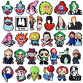 32-Piece Halloween Horror Shoe Charms – Scary Movie Inspired Charms, Spooky Shoe Accessories, Halloween Charms, Horror Fan Gift