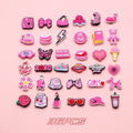 Pink Bag & Shoe Charms – 36-Piece Girly Charm Set