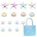 Coastal Pearl & Seashell Bag Charms | Starfish Beach Accessories