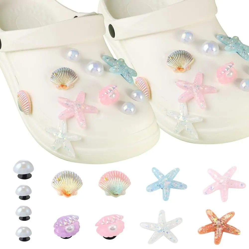 Coastal Pearl & Seashell Bag Charms | Starfish Beach Accessories